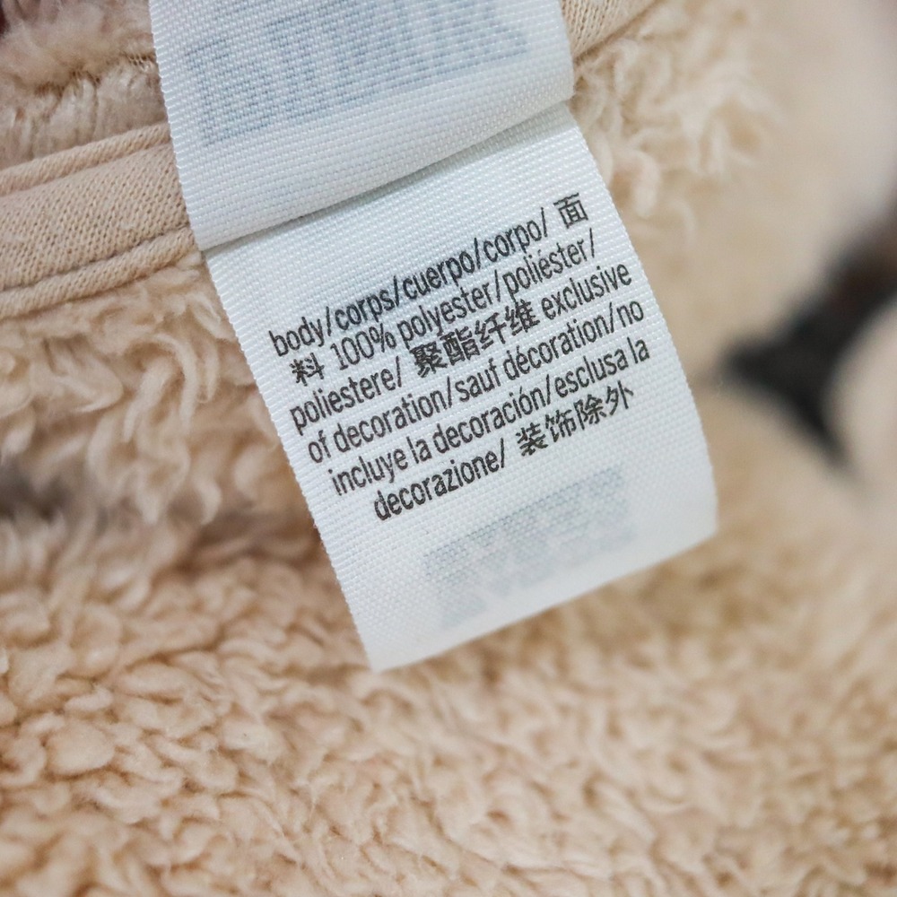PINK‎ Victoria's Secret Sherpa Teddy Fleece Hoodie XS Beige Quarter Zip Pullover - Picture 7 of 12